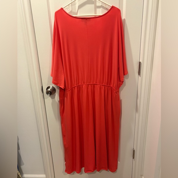 Lane Bryant Coral Midi Dress - Picture 4 of 7